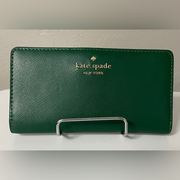 kate spade | Bags | Kate Spade Leather Slim Bifold Wallet Euc | Poshmark